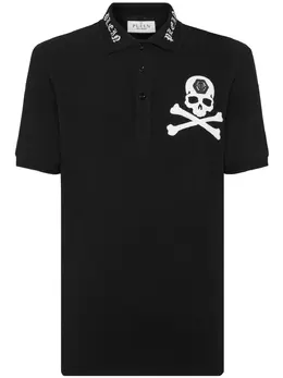 Philipp Plein: Поло  Skull с принтом