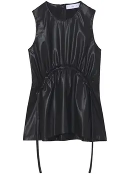 Proenza Schouler White Label: Кожаный топ 