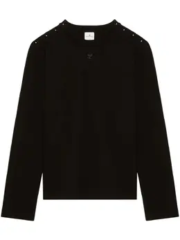 Courrèges: Чёрный свитер 