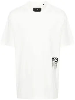 Y-3: Хлопковая футболка 