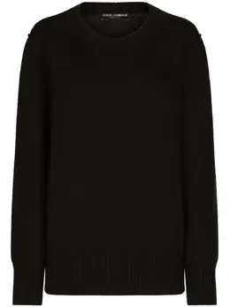 Dolce & Gabbana: Чёрный свитер 