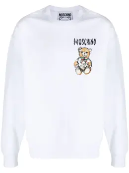 Moschino: Свитшот  Teddy Bear с принтом