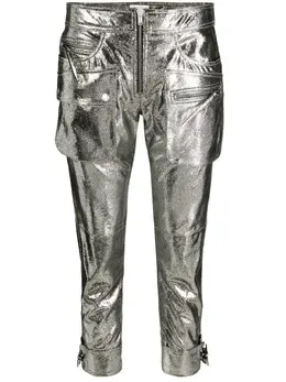 ISABEL MARANT: Серебристые брюки 