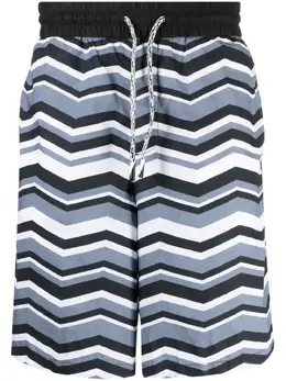 Emporio Armani: Брюки с принтом 