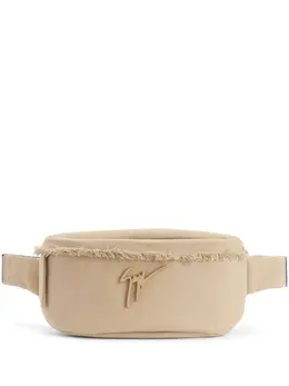 Giuseppe Zanotti: Бежевая поясная сумка  Mirto