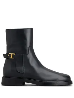 Tod's: Чёрные ботинки  T Timeless