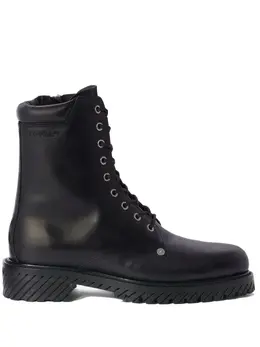 Off-White: Чёрные ботинки  Diag