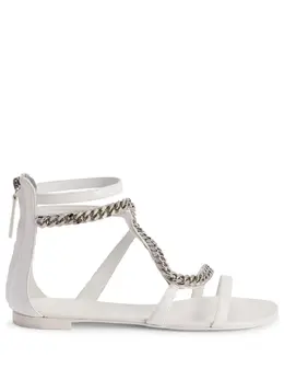 Giuseppe Zanotti: Серебристые сандалии 