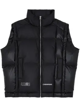 MM6 Maison Margiela: Чёрный жилет 