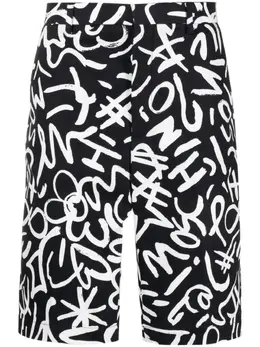 Moschino: Шорты с принтом 