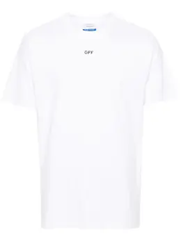 Off-White: Футболка с принтом 