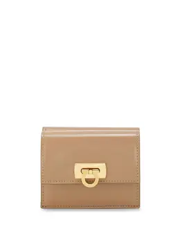 Ferragamo: Бежевый кошелёк  Gancini