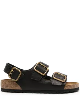 Birkenstock: Чёрные сандалии  Milano