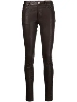 Zadig&Voltaire: Кожаные брюки  Phlame