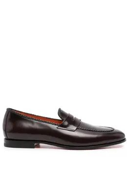 Santoni: Блестящие туфли 