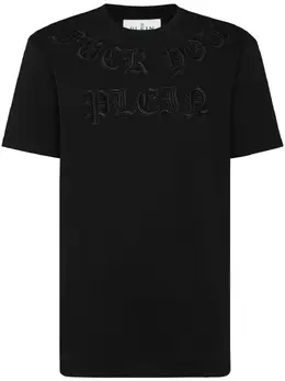 Philipp Plein: Чёрная футболка  Gothic