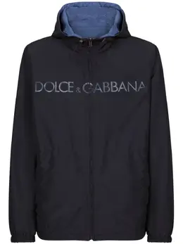 Dolce & Gabbana: Пуховик с принтом 