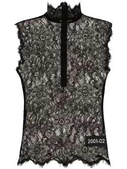 Dolce & Gabbana: Топ с растительным принтом 