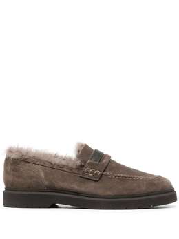Brunello Cucinelli: Коричневые лоферы 