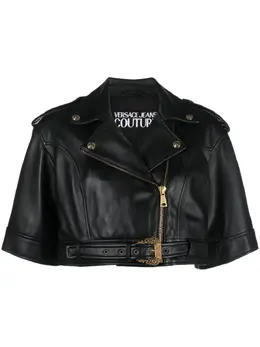 Versace Jeans Couture: Кожаная куртка 