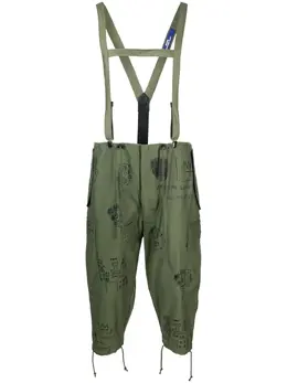 Junya Watanabe Comme des Garçons Pre-Owned: Брюки цвета хаки 