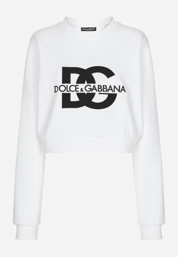 DOLCE&GABBANA: Белый свитшот 