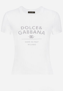 DOLCE&GABBANA: Белая футболка 