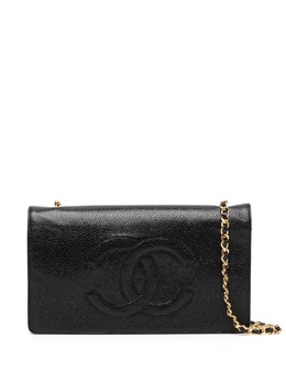 CHANEL Pre-Owned: Чёрный кошелёк 