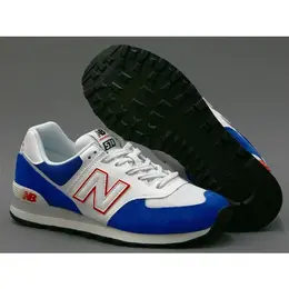 New Balance: Синие кроссовки  574