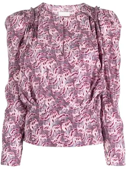 ISABEL MARANT: Блуза с принтом 