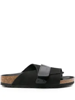 Birkenstock: Чёрные сандалии  Kyoto