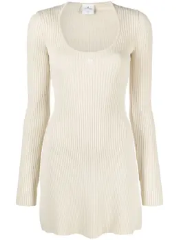 Courrèges: Трикотажное платье 