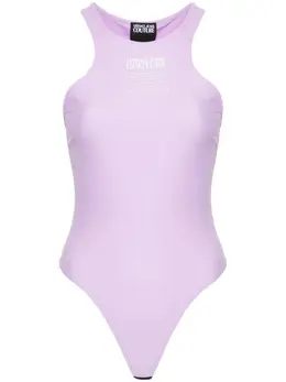 Versace Jeans Couture: Фиолетовый боди 