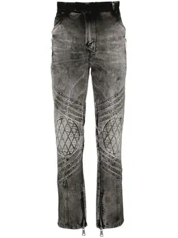 Balmain: Тёмные джинсы 