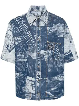 Versace Jeans Couture: Рубашка с принтом 
