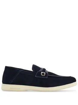 Ferragamo: Голубые туфли  Gancini