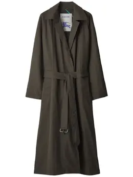 Burberry: Зелёный плащ 