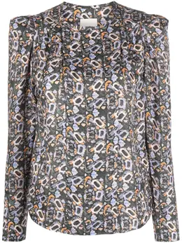 ISABEL MARANT: Блуза с растительным принтом 