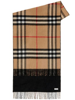 Burberry: Чёрный шарф 