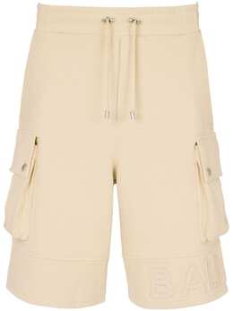 Balmain: Бежевые шорты 