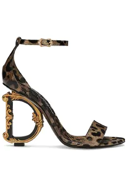 Dolce & Gabbana: Коричневые сандалии  Baroque DG