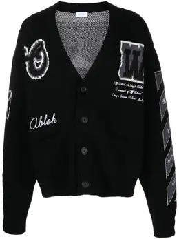 Off-White: Кардиган с v-образным вырезом 