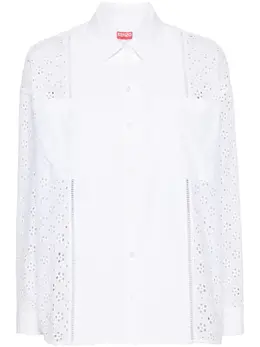 Kenzo: Белая рубашка 