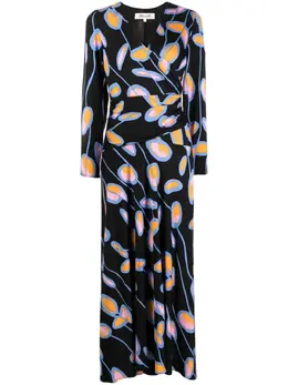 DVF Diane von Furstenberg: Платье с растительным принтом 