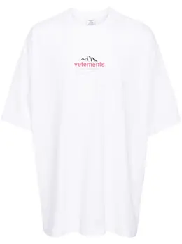 VETEMENTS: Футболка с принтом 