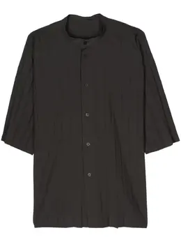 Homme Plissé Issey Miyake: Тёмная рубашка 
