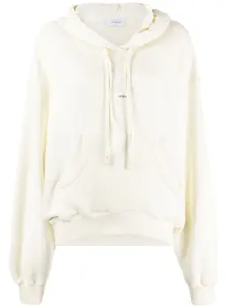 Off-White: Толстовка со стразами 