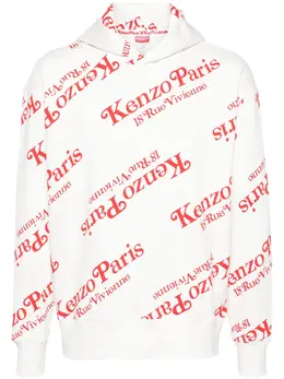 Kenzo: Белая толстовка 