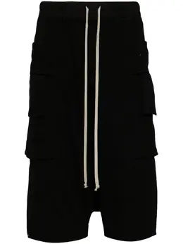Rick Owens DRKSHDW: Чёрные шорты  Cargo
