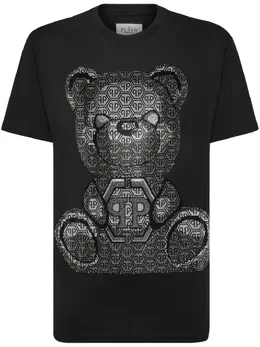 Philipp Plein: Чёрная футболка  Teddy